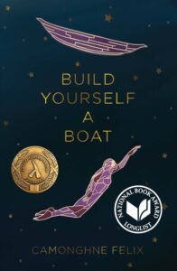 Build Yourself a Boat book jacket with illustration of person swimming underneath a boat